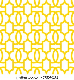 Art deco trellis pattern seamless vector background tile