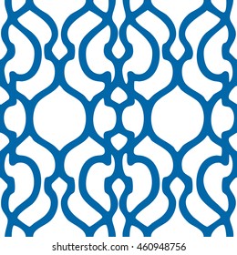 Art deco trellis pattern seamless background tile