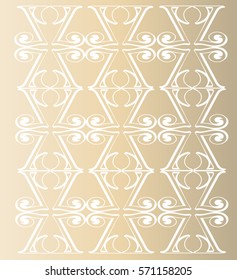 Art Deco Trellis Rose Gold