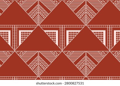 Art deco triangle chevron seamless pattern for boutique chocolate packaging