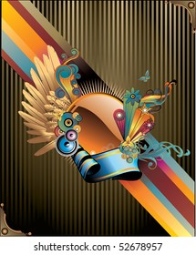 art deco vector illustration