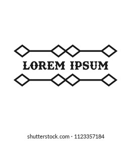 art deco vector logo template 