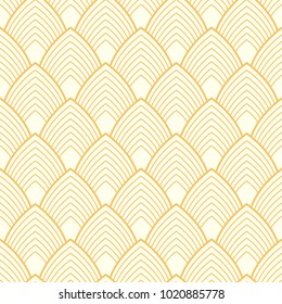 Art Deco vector seamless pattern. Vintage geometric texture. Good for wrapping paper, web page background, textile, party and wedding invitation, greeting card.