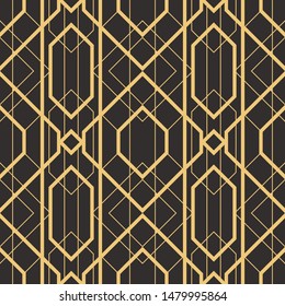 Art Deco vector semless pattren. Vintage decorative geometric background, wallpaper, etc.