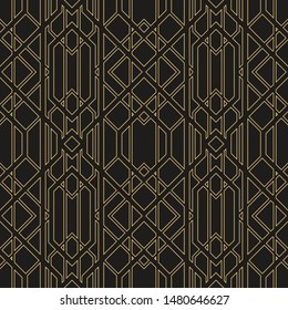 Art Deco vector semless pattren. Vintage decorative geometric background, wallpaper, etc.