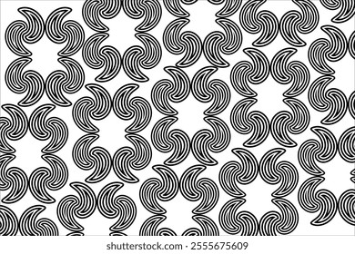 Art Deco vector semless pattren. Vintage linear geometric decorative print. Retro luxury wallpaper. 