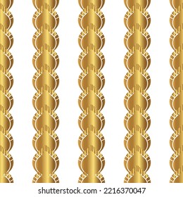 Diseño de patrón de oro blanco vertical Art Deco