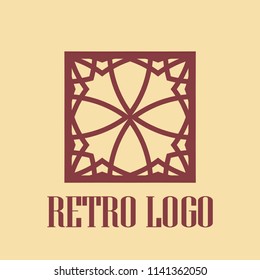 Art deco vintage badge logo. Retro design. Vector illustration