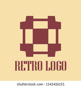 Art deco vintage badge logo. Retro design. Vector illustration