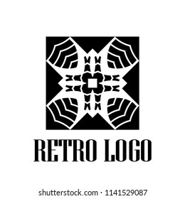 Art deco vintage badge logo. Retro design. Vector illustration