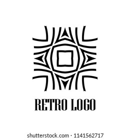 Art deco vintage badge logo. Retro design. Vector illustration