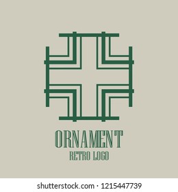 Art deco vintage badge logo retro design vector illustration