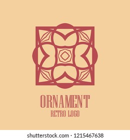 Art deco vintage badge logo retro design vector illustration