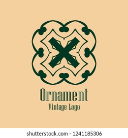 Art deco vintage badge logo retro design vector illustration