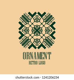 Art deco vintage badge logo retro design vector illustration