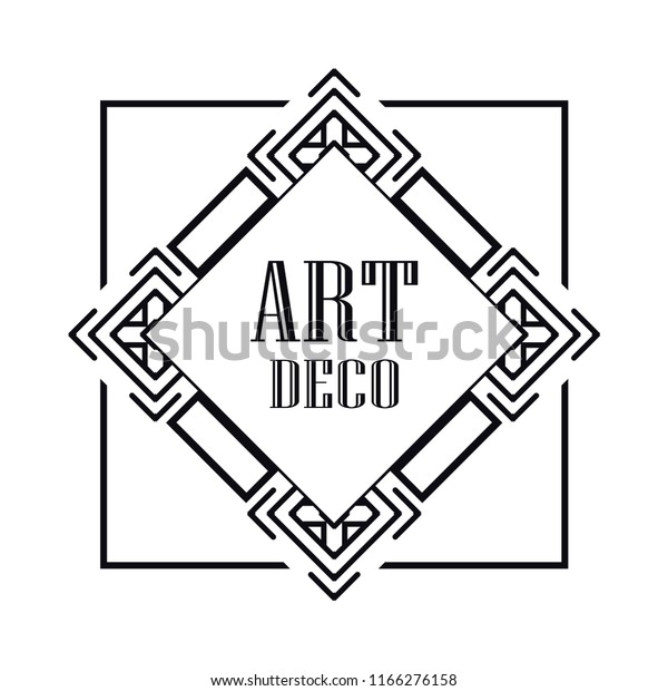 Art
deco vintage badge logo design vector
illustration