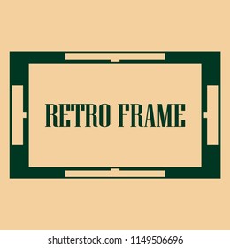 art deco vintage border frame vector design template illustration