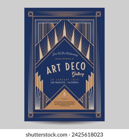 Art Deco Vintage Flyer Illustration