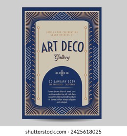 Art Deco Vintage Flyer Illustration