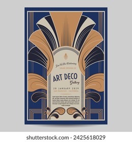 Art Deco Vintage Flyer Illustration