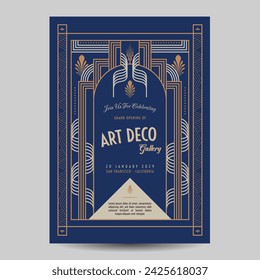 Art Deco Vintage Flyer Illustration