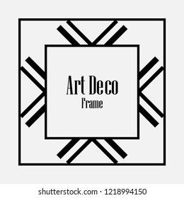 Art deco vintage frame design. Vector illustration