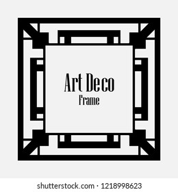 Art deco vintage frame design. Vector illustration