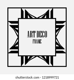 Art deco vintage frame design. Vector illustration