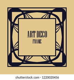 Art deco vintage frame design. Vector illustration