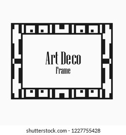 Art deco vintage frame design. Vector illustration