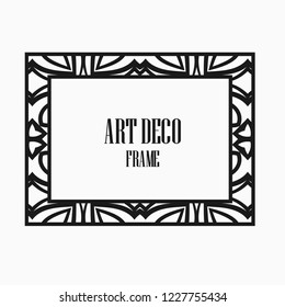 Art deco vintage frame design. Vector illustration