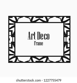 Art deco vintage frame design. Vector illustration