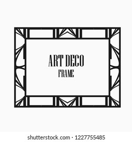 Art deco vintage frame design. Vector illustration