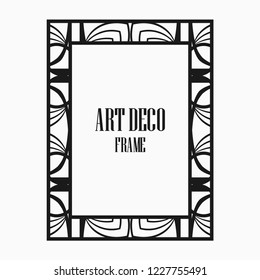 Art deco vintage frame design. Vector illustration