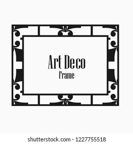 Art deco vintage frame design. Vector illustration