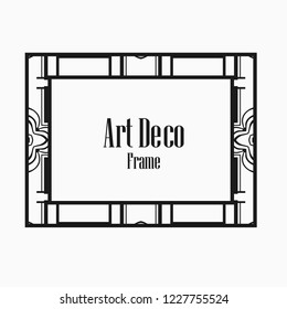 Art deco vintage frame design. Vector illustration