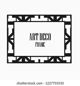 Art deco vintage frame design. Vector illustration