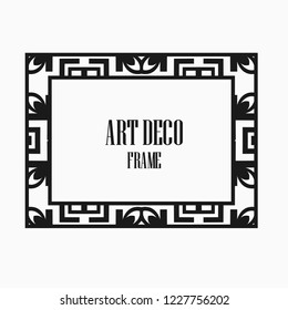 Art deco vintage frame design. Vector illustration