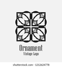 Art deco vintage logo design. Vector illustration