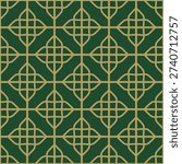 art deco vintage seamless pattern. retro geometric design Traditional Islamic pattern in gold. Arabic gold frame, mosque arch isolated on black background. Muslim architectural design elements, silhouette of Moroccan border or gate. Ramadan Kareem. eps 10