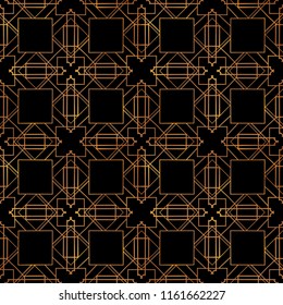 Art deco vintage seamless pattern. 1920's style. Retro party motifs.