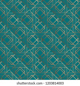 Art deco vintage seamless pattern. 1920's style. Retro party motifs.