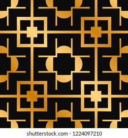 Art deco vintage seamless pattern. Retro design vector illustration