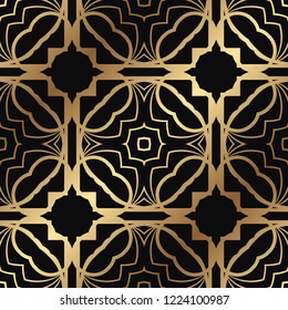 Art deco vintage seamless pattern. Retro design vector illustration