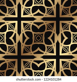 Art deco vintage seamless pattern. Retro design vector illustration