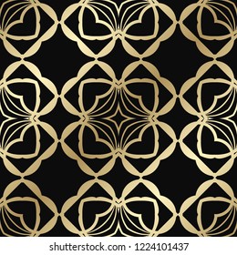 Art deco vintage seamless pattern. Retro design vector illustration