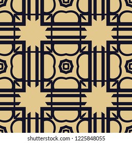 Art deco vintage seamless pattern. Retro design vector illustration