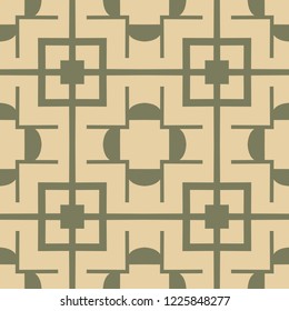 Art deco vintage seamless pattern. Retro design vector illustration