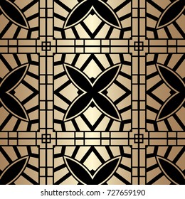 Art deco vintage seamless pattern. Template for design. Vector illustration eps10