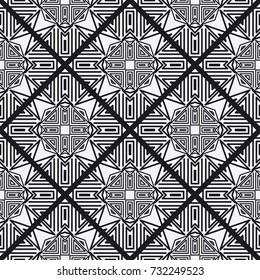 Art deco vintage seamless pattern. Template for design. Vector illustration eps10